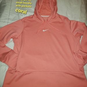 Coral nike womens hoodie